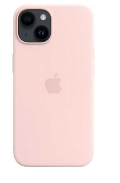 Apple silicone case with MagSafe iPhone 14 (Original Quality) Pink